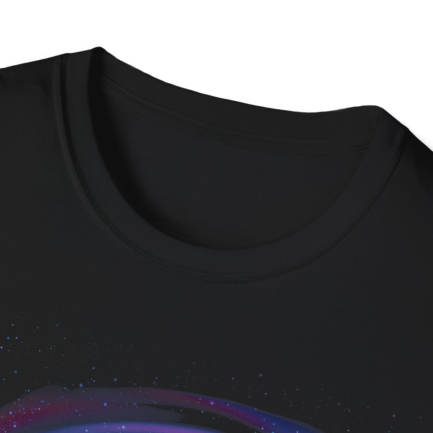 Unisex-Kurzarm-T-Shirt mit einem Satz auf Katalanisch über das Sonnensystem.