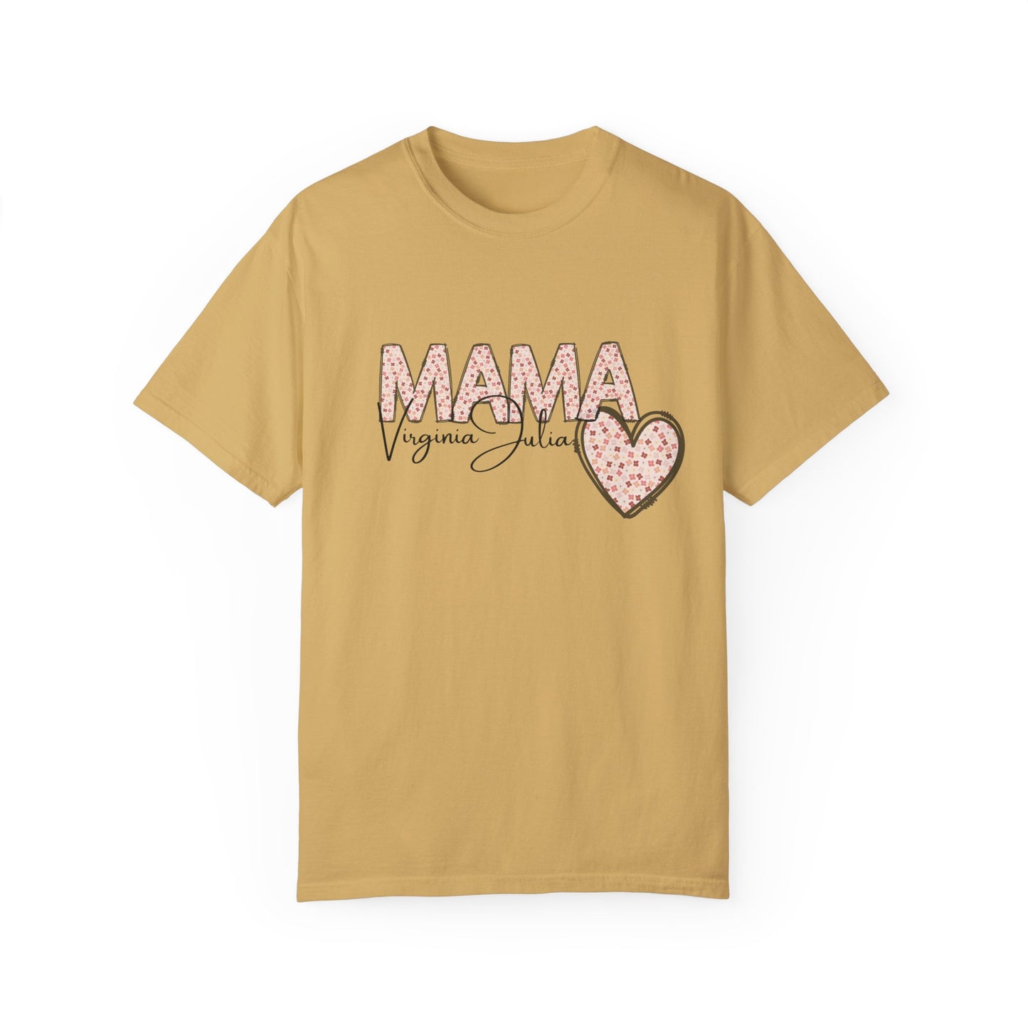 personalisiertes T-Shirt für Mama, mit dem Namen des Kindes