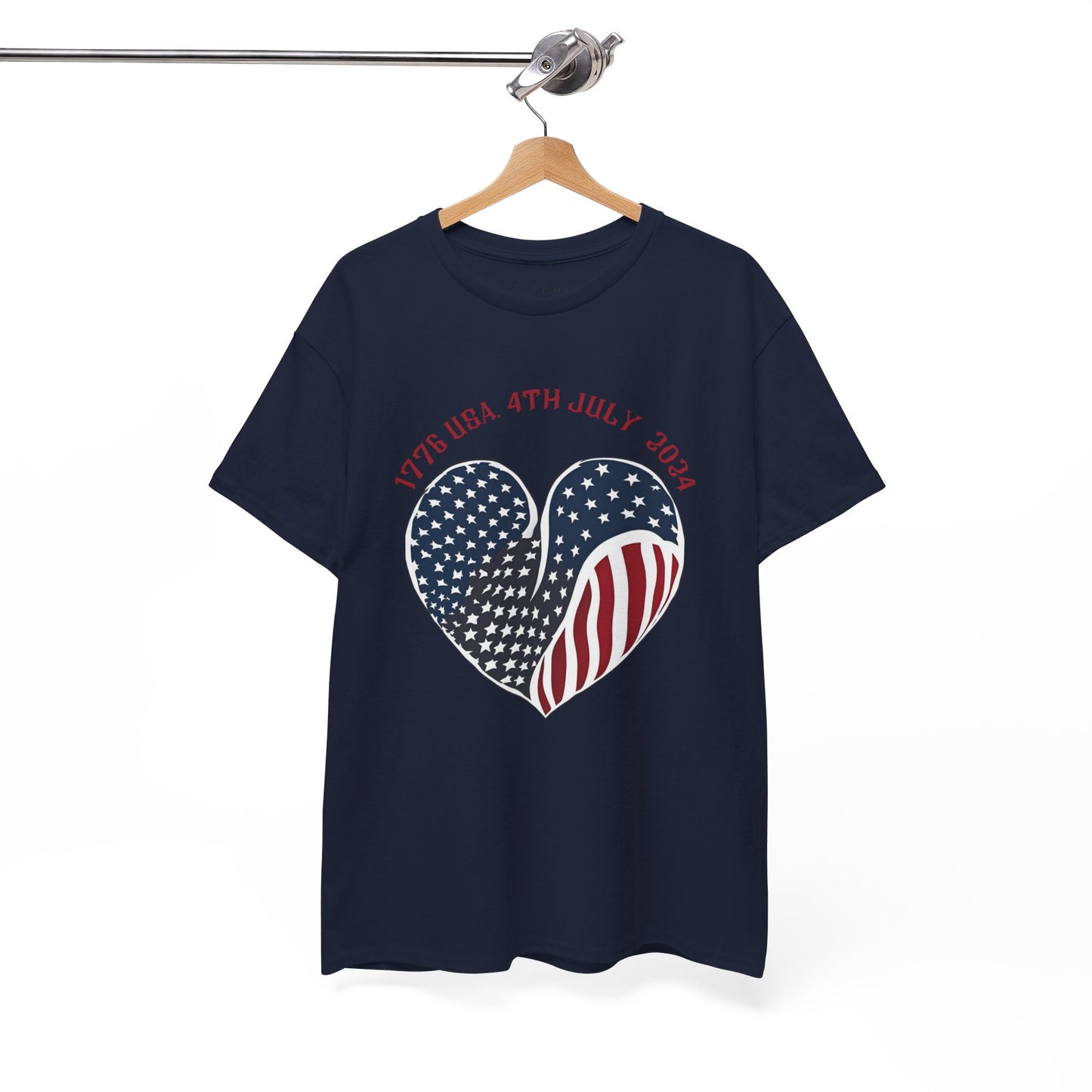 Unisex-Kurzarm-T-Shirt, patriotisch für den 4. Juli