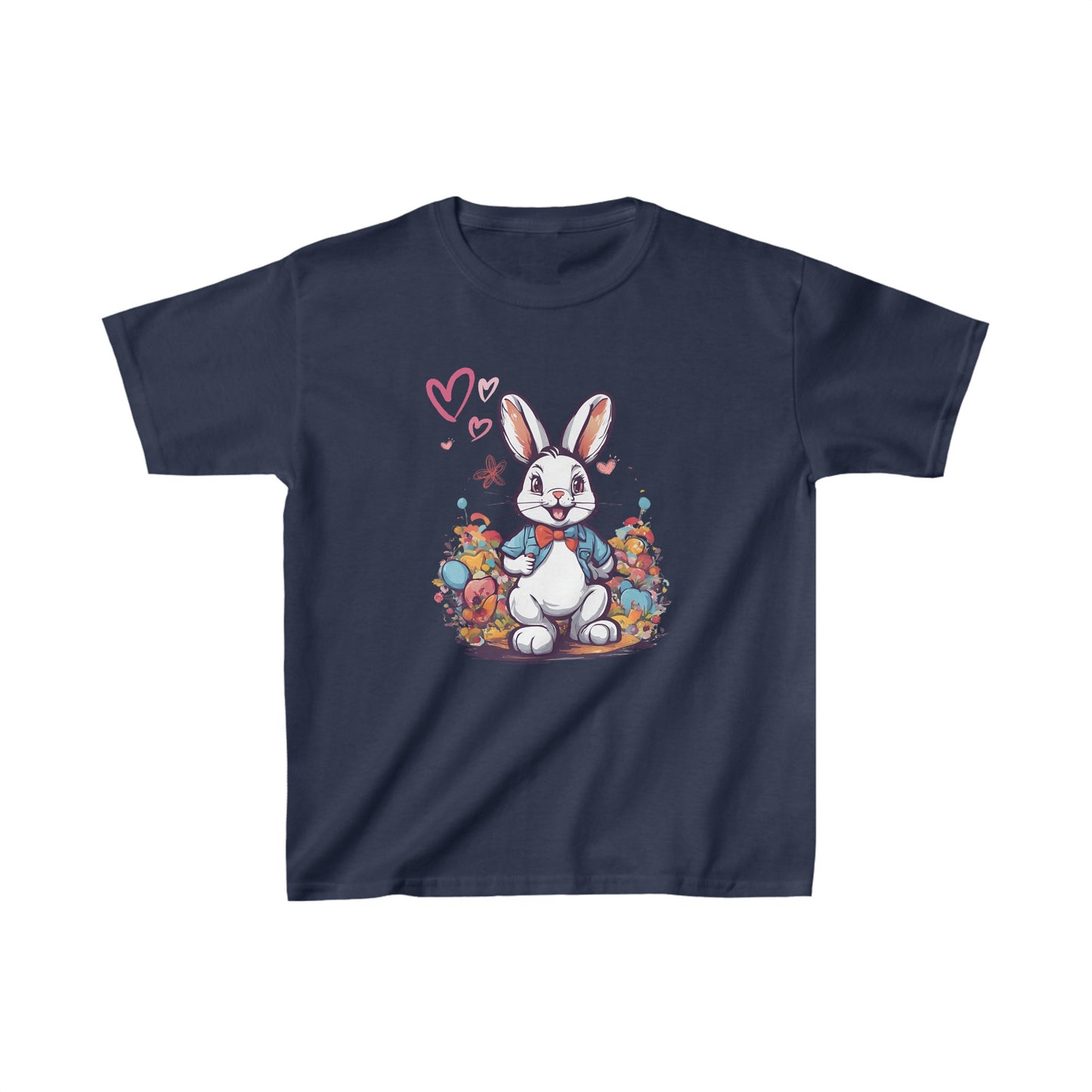 Camiseta manga corta unisex, con conejo estilo Alicia en el país de las maravillas