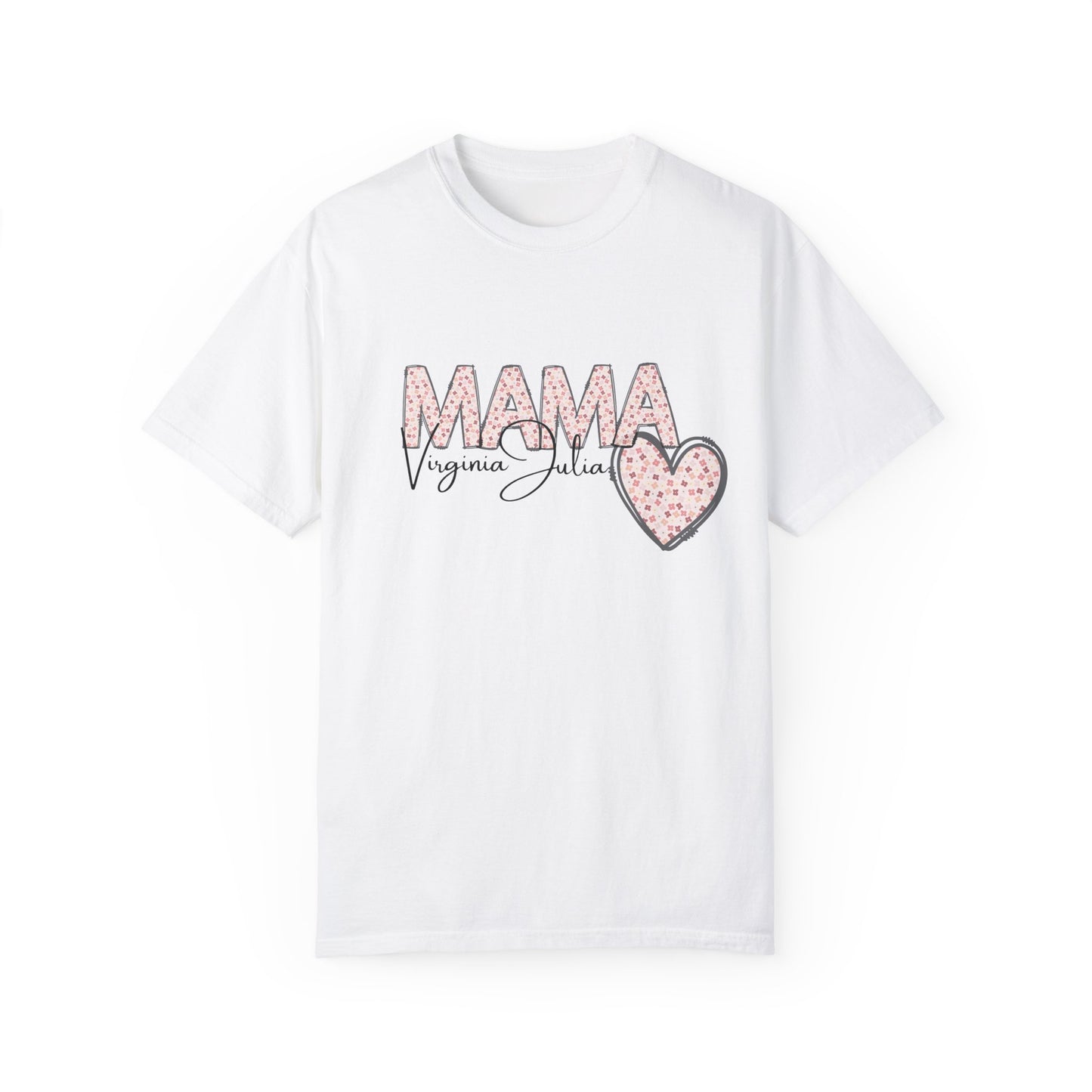 personalisiertes T-Shirt für Mama, mit dem Namen des Kindes