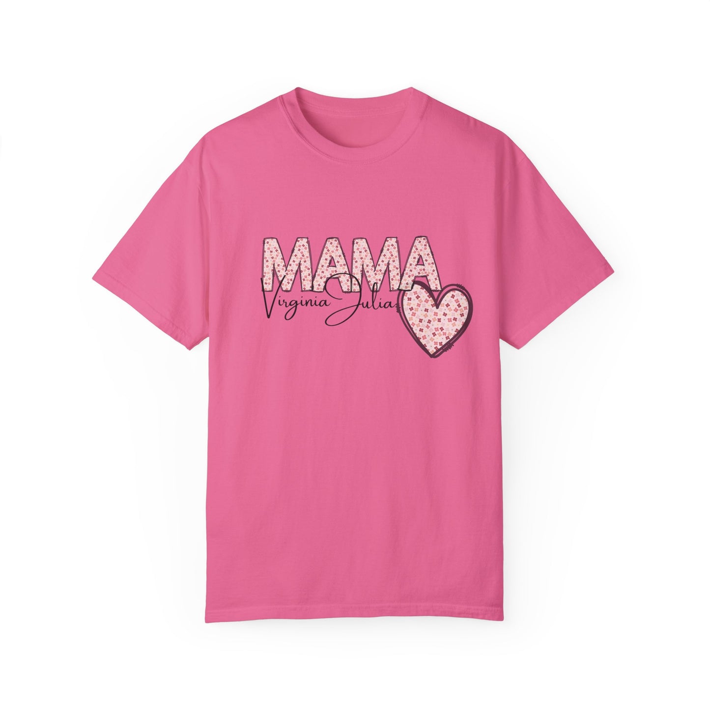 personalized t-shirt for mom, with the children's name