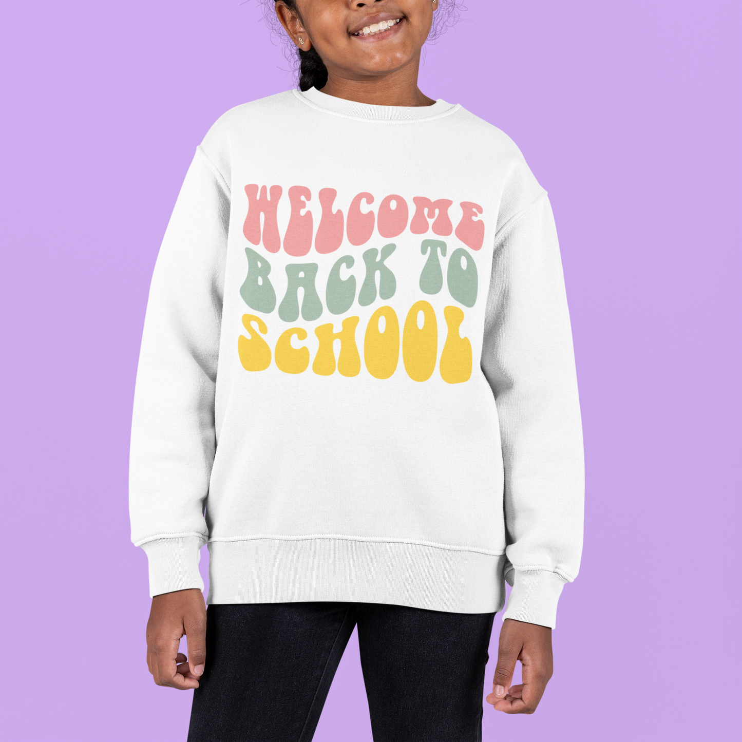 Willkommen zurück in der Schule Sweatshirt für Kinder